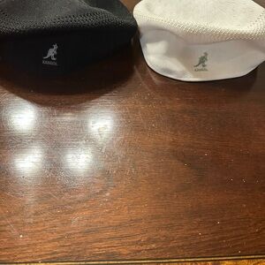 Kangol Black and White Men's Caps 2 pack $30